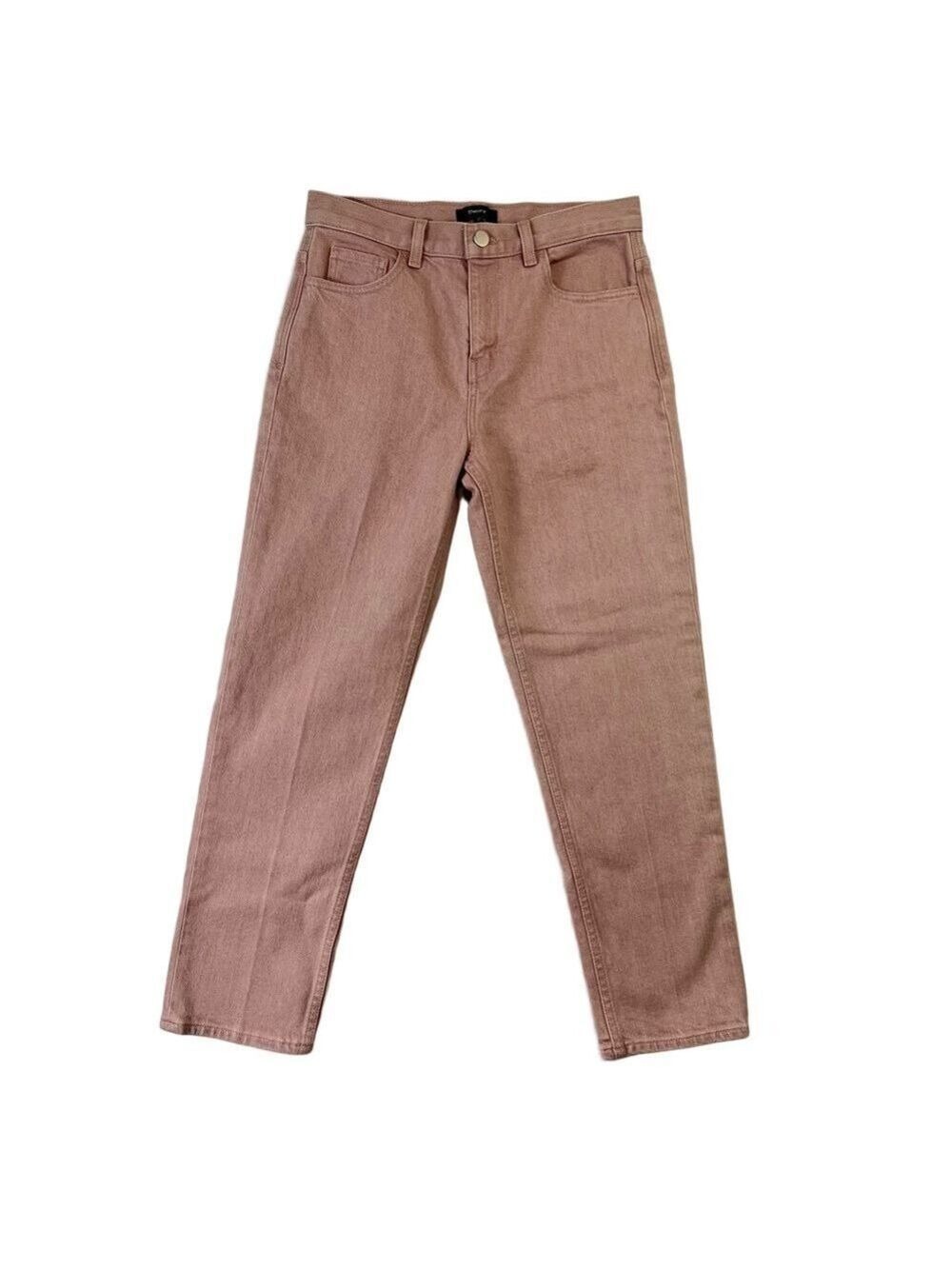 Theory Ankle Jeans Women’s Treeca Pink Mid Rise Slim Straight Leg Size 27